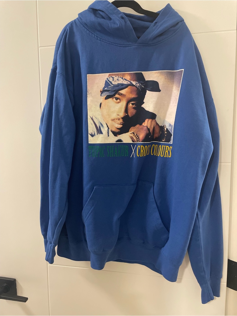 Tupac Shakur Graphic Blue Hoodie